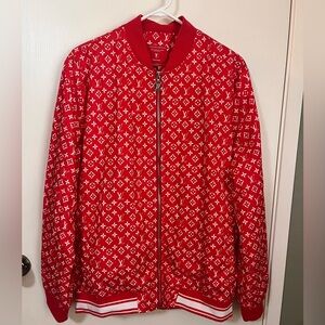 Louis Vuitton Supreme LV Baseball Varsity Jacket